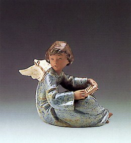 Angel And Friend 1989-94 by Lladro Image is watermarked for copyright protection and is not present on the actual art work.