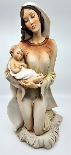 Madonna With Child by Giuseppe Armani Image is watermarked for copyright protection and is not present on the actual art work.