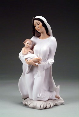 Madonna With Child by Giuseppe Armani Image is watermarked for copyright protection and is not present on the actual art work.