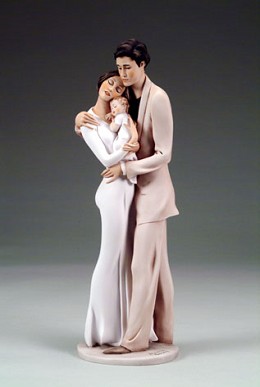 The Family by Giuseppe Armani Image is watermarked for copyright protection and is not present on the actual art work.