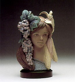 Autumn Glow Le 1500 1993-97 by Lladro Image is watermarked for copyright protection and is not present on the actual art work.