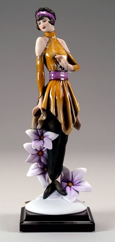 Lady Violet by Giuseppe Armani Image is watermarked for copyright protection and is not present on the actual art work.