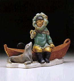 Artic Friends  1994-96 by Lladro Image is watermarked for copyright protection and is not present on the actual art work.