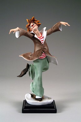 For The Applause II-Clown by Giuseppe Armani Image is watermarked for copyright protection and is not present on the actual art work.