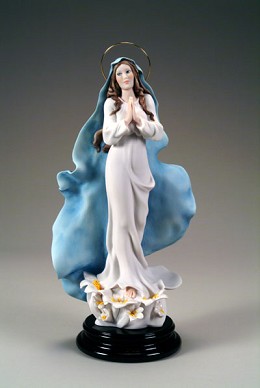Madonna With Lilies by Giuseppe Armani Image is watermarked for copyright protection and is not present on the actual art work.