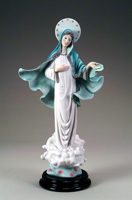 Madonna Of Medjugorje by Giuseppe Armani Image is watermarked for copyright protection and is not present on the actual art work.