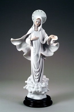 Madonna Of Medjugorje by Giuseppe Armani Image is watermarked for copyright protection and is not present on the actual art work.