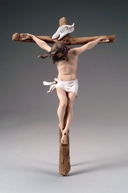 Crucifix by Giuseppe Armani Image is watermarked for copyright protection and is not present on the actual art work.