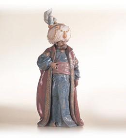 The Sultan 1996-2002 by Lladro Image is watermarked for copyright protection and is not present on the actual art work.