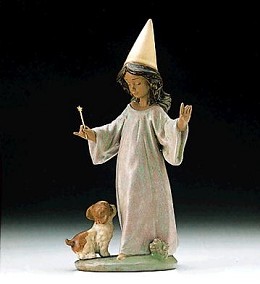 Under My Spell 1996-99 by Lladro Image is watermarked for copyright protection and is not present on the actual art work.