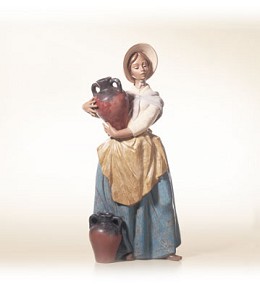In Search Of Water by Lladro Image is watermarked for copyright protection and is not present on the actual art work.