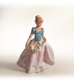 An Apron Full Of Joy by Lladro Image is watermarked for copyright protection and is not present on the actual art work.