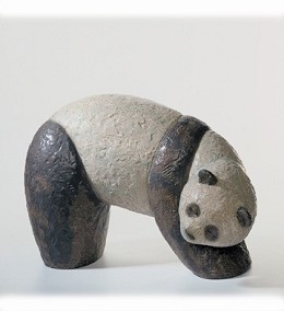 Panda I by Lladro Image is watermarked for copyright protection and is not present on the actual art work.