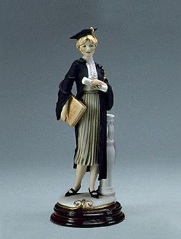 Lady Graduate/lawyer by Giuseppe Armani Image is watermarked for copyright protection and is not present on the actual art work.