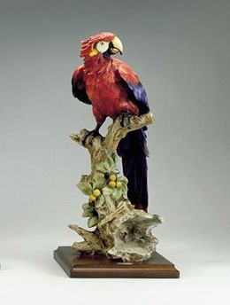 Macaw by Giuseppe Armani Image is watermarked for copyright protection and is not present on the actual art work.