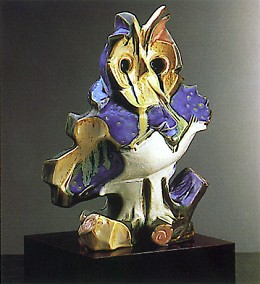 Owl (blue) Le400 1986-88 by Lladro Image is watermarked for copyright protection and is not present on the actual art work.