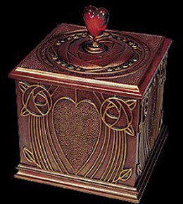 Heart Treasures Box by Ebony Visions Image is watermarked for copyright protection and is not present on the actual art work.