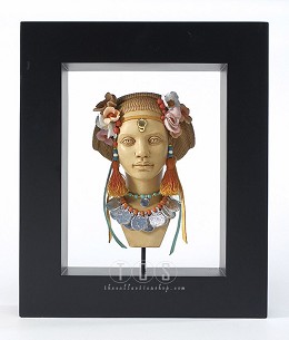 Exotic Nouveau Faces Of Beauty by Ebony Visions Image is watermarked for copyright protection and is not present on the actual art work.