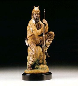 Wild Trapper Le3000 1994-98 by Lladro Image is watermarked for copyright protection and is not present on the actual art work.