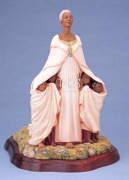 The Comforter by Ebony Visions Image is watermarked for copyright protection and is not present on the actual art work.