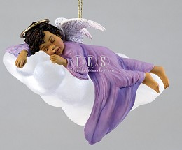 Heavenly Peace Ornament by Ebony Visions Image is watermarked for copyright protection and is not present on the actual art work.