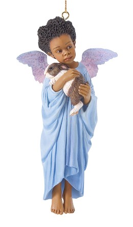 Bunny Hug 2006 Annual Ornament by Ebony Visions Image is watermarked for copyright protection and is not present on the actual art work.