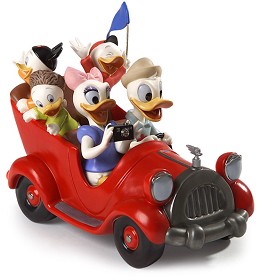 Disneyland Park Donald, Daisy And Donald Nephews Family Vacation by WDCC Disney Classics Image is watermarked for copyright protection and is not present on the actual art work.