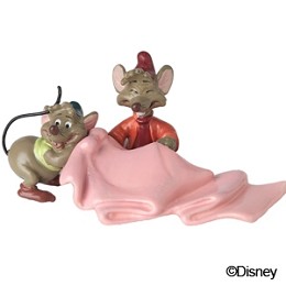 Cinderella Gus and Jaq Tiny Tailors Miniature by WDCC Disney Classics Image is watermarked for copyright protection and is not present on the actual art work.