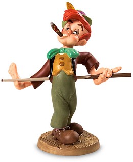 Pinocchio Lampwick Screwball In The Corner Pocket by WDCC Disney Classics Image is watermarked for copyright protection and is not present on the actual art work.