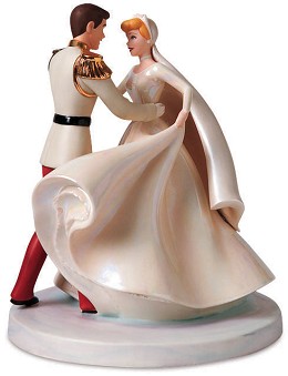 Cinderella And Prince Charming Cake Topper Happily Ever After by WDCC Disney Classics Image is watermarked for copyright protection and is not present on the actual art work.