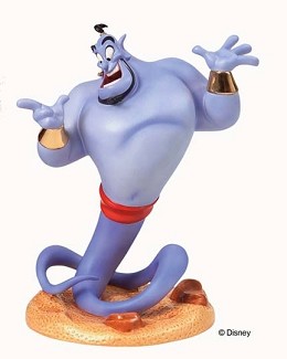 Aladdin Genie Magic At His Fingertips by WDCC Disney Classics Image is watermarked for copyright protection and is not present on the actual art work.