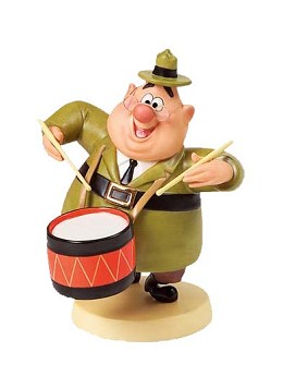 Mickey Mouse Club J Audubon Woodlore Beat The Drums by WDCC Disney Classics Image is watermarked for copyright protection and is not present on the actual art work.