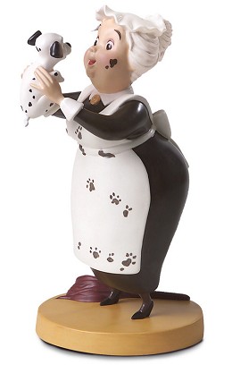 One Hundred and One Dalmatians Nanny Cook Look Heres Lucky by WDCC Disney Classics Image is watermarked for copyright protection and is not present on the actual art work.