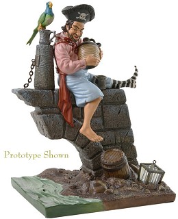 Pirates Of The Caribbean Pirate On Archway Bridge by WDCC Disney Classics Image is watermarked for copyright protection and is not present on the actual art work.