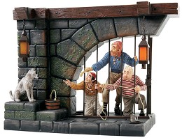 Pirates Of The Caribbean Jail Scene Here Give Us The Keys Ya Scrawny Little Beast by WDCC Disney Classics Image is watermarked for copyright protection and is not present on the actual art work.