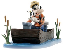 Goofy And Wilbur Fishing Follies by WDCC Disney Classics Image is watermarked for copyright protection and is not present on the actual art work.