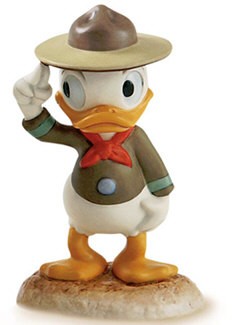 Good Scouts Nephew Duck A Real Trooper by WDCC Disney Classics Image is watermarked for copyright protection and is not present on the actual art work.