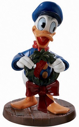 Mickeys Christmas Carol Donald Duck Festive Fellow by WDCC Disney Classics Image is watermarked for copyright protection and is not present on the actual art work.