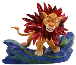 The Lion King Simba Little King Big Roar by WDCC Disney Classics Image is watermarked for copyright protection and is not present on the actual art work.