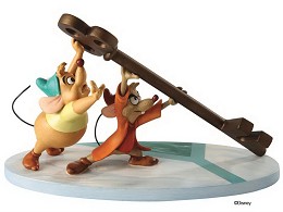 Cinderella Jaq And Gus With Key Saving Cinderelly by WDCC Disney Classics Image is watermarked for copyright protection and is not present on the actual art work.