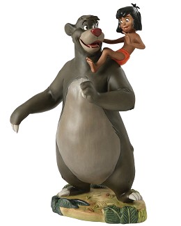The Jungle Book  Baloo And Mowgli Good Ol Papa Bear by WDCC Disney Classics Image is watermarked for copyright protection and is not present on the actual art work.