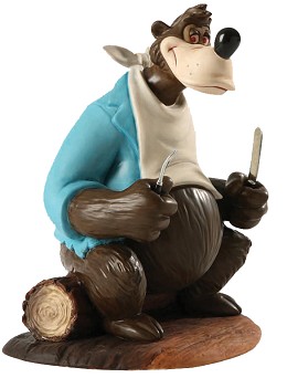Song Of The South Brer Bear A Hankering For Hare by WDCC Disney Classics Image is watermarked for copyright protection and is not present on the actual art work.