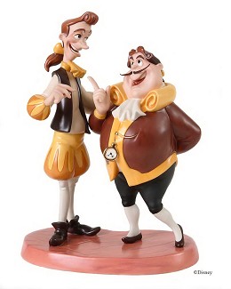 Beauty And The Beast Cogsworth And Lumiere by WDCC Disney Classics Image is watermarked for copyright protection and is not present on the actual art work.