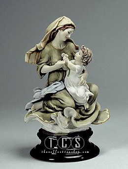 Gift To Mary by Giuseppe Armani Image is watermarked for copyright protection and is not present on the actual art work.