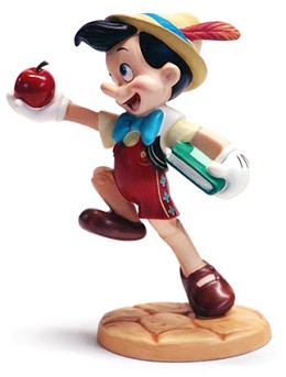 Pinocchio Goodbye Father by WDCC Disney Classics Image is watermarked for copyright protection and is not present on the actual art work.