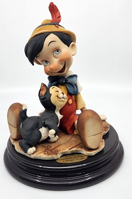 Pinocchio And Figaro by Giuseppe Armani Image is watermarked for copyright protection and is not present on the actual art work.
