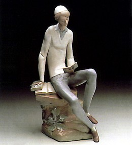 Hebrew Student 1970-85 by Lladro Image is watermarked for copyright protection and is not present on the actual art work.