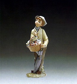 Little Gardener 1970-78 by Lladro Image is watermarked for copyright protection and is not present on the actual art work.