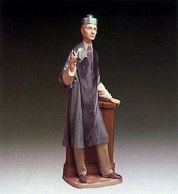 The Barrister 1974-85 by Lladro Image is watermarked for copyright protection and is not present on the actual art work.