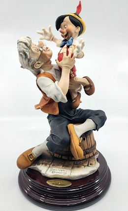 Pinocchio And Gepetto - A Father's Love Hand Signed by Giuseppe Armani Image is watermarked for copyright protection and is not present on the actual art work.